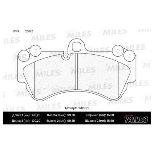   ( CERAMIC) VOLKSWAGEN TOUAREG 03/PORSCHE CAYENNE 03  (TRW GDB1547) E500272 E500272