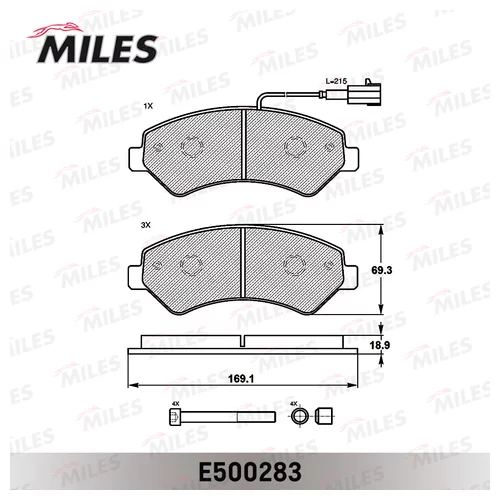  . CITROEN JUMPER/FIAT DUCATO/PEUGEOT BOXER R16 06- . CERAMIC E500283