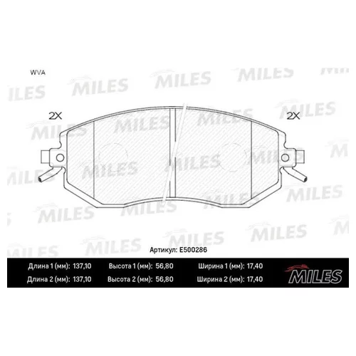   ( CERAMIC) SUBARU FORESTER 08-/IMPREZA 08-/XV 12-  (TRW GDB3519) E500286 E500286