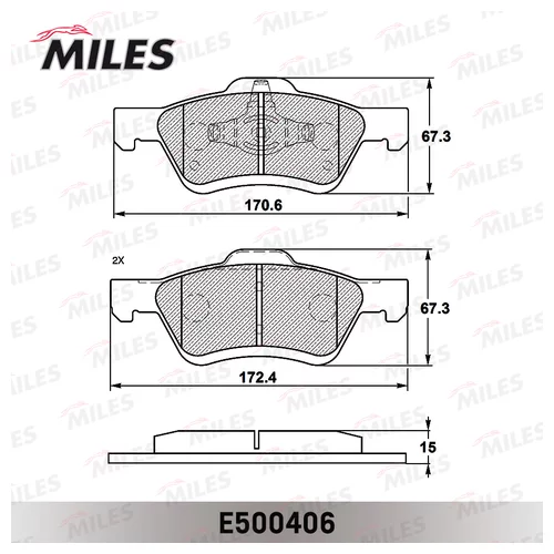   FORD MAVERICK/MAZDA TRIBUTE 2.4-3.0 04-  CERAMIC E500406