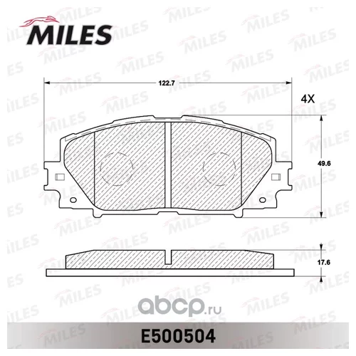   TOYOTA YARIS 06- ()    CERAMIC E500504