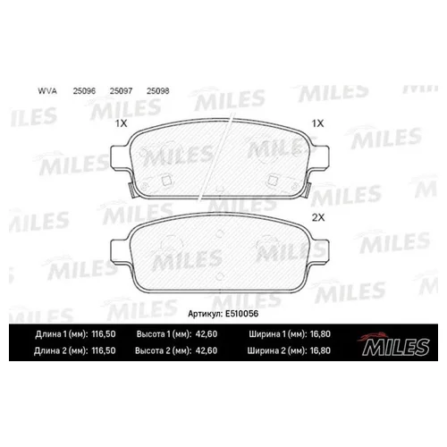   CHEVROLET CRUZE 09-/ORLANDO/OPEL ASTRA J 10- . CERAMIC E510056