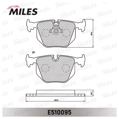   BMW X3 E83/X5 E53/3 E46/RANGE ROVER 02-  CERAMIC E510095