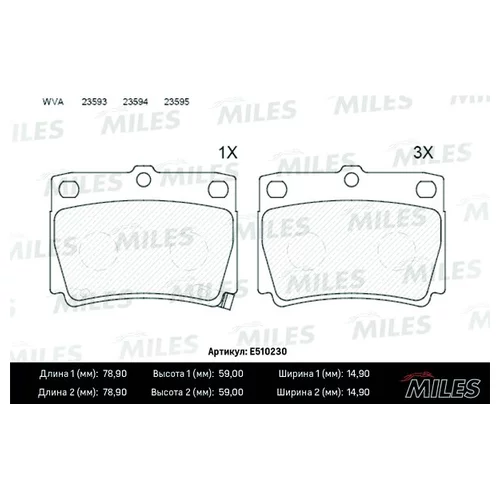   MITSUBISHI PAJERO SPORT 98>09 2.5D/3.0  CERAMIC E510230