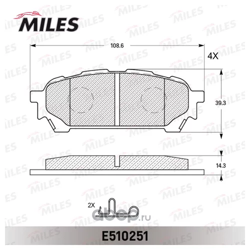   SUBARU IMPREZA 2.0 11.02-  CERAMIC E510251