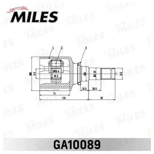  TOYOTA AURIS/HYBRID (UKP) ADE186,NDE180,NRE18 ,WWE185,ZRE185,ZWE186 2012.10- [EU] . GA10089 GA10089