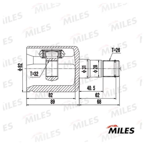  AUDI A3 II/SKODA/VW GOLF V-VI/PASSAT VI 1.6-2.0 03- .  GA10571 GA10571