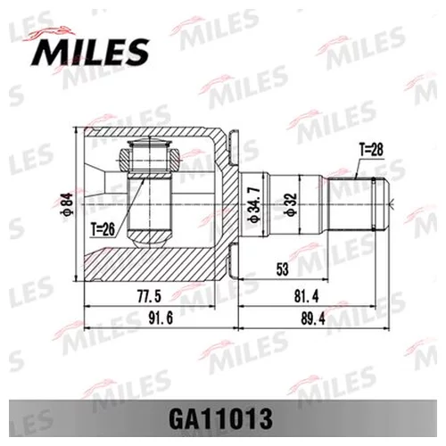  MITSUBISHI PAJERO II V14W-V55W 91-04 . . GA11013