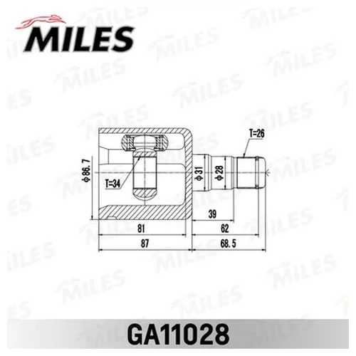  VW TIGUAN 2007- . . GA11028