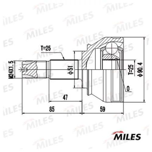  ALFA ROMEO 145/146/147/156/SPIDER/FIAT MAREA/PUNTO 1.4-2.0 95- . MILES GA20000 GA20000