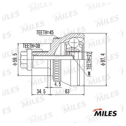  AUDI A4 1.8-3.0 00- .(ABS) GA20029 GA20029