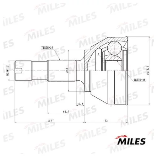  CITROEN JUMPER/FIAT DUCATO/PEUGEOT BOXER 1.9D-2.8TDI 94-02 . 1800 MILES GA20071 GA20071