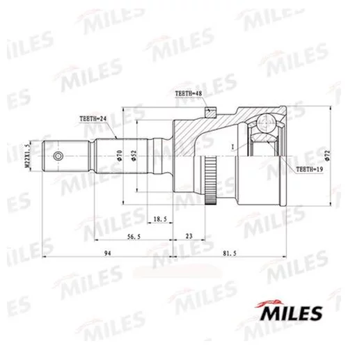  DAIHATSU TERIOS 1.3 97-00 .(ABS) GA20086 GA20086