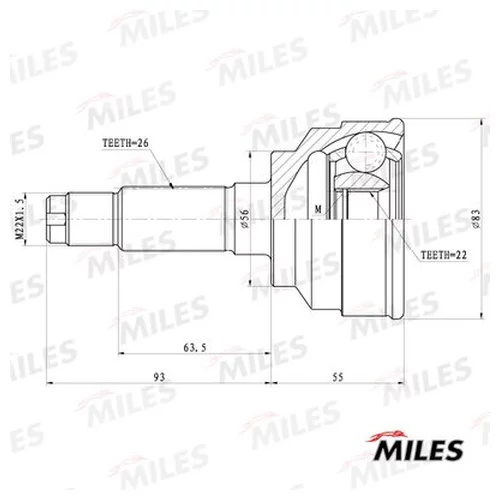  KIA SHUMA 1.5/1.6/1.8 96-04 . GA20191