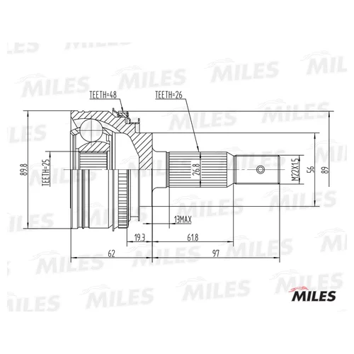  LEXUS RX 300 00-03 .(ABS) GA20205 GA20205