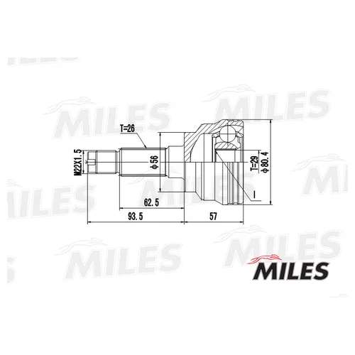  MAZDA 323/PRIMACY 1.9/2.0D 98-04 . MILES GA20220 GA20220