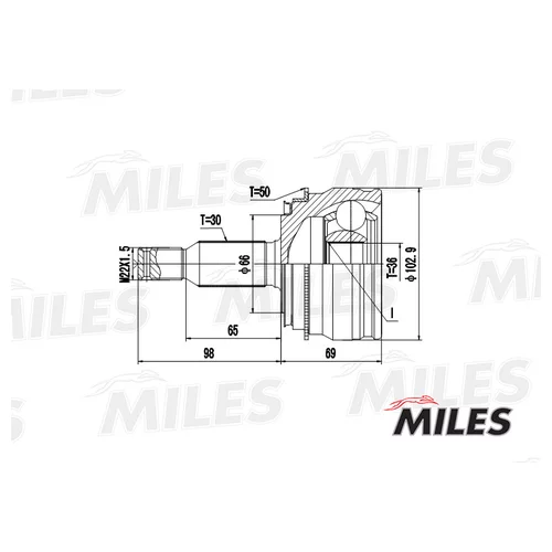  MISUBISHI PAJERO 3.2D 00-01 . (ABS) GA20246