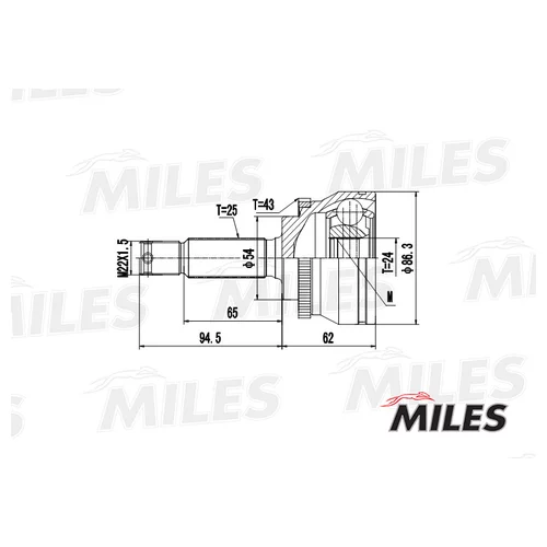  MITSUBISHI GALANT/LANCER 2.0 92- .(ABS) GA20266 GA20266