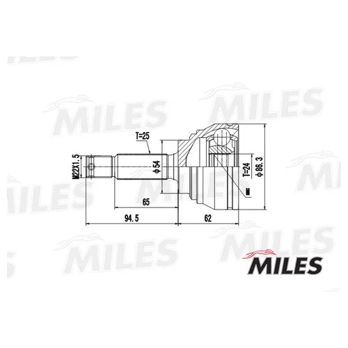  MITSUBISHI GALANT/LANCER 2.0/2.0D 92-96 . GA20267 GA20267