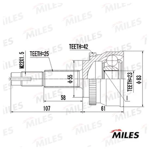  NISSAN SUNNY 1.5-1.8 90-98 .(ABS) GA20332