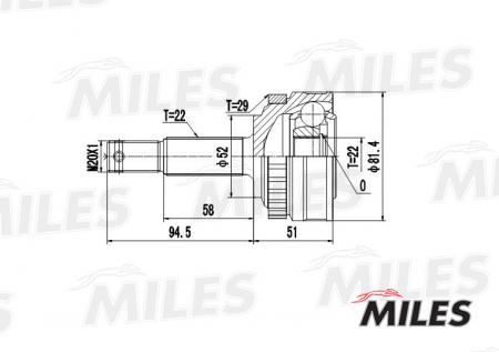  OPEL ASTRA F / VECTRA B 1.4-1.7D 91-05 . +ABS GA20349