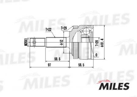  OPEL CORSA B / C / COMBO / MERIVA A 1.2-1.7D 93-00 . +ABS GA20358