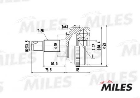  ROVER 25 / 200 1.1-1.8 95-05 . +ABS GA20406