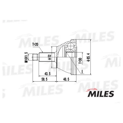  SKODA FABIA  1.0-1.9D 99-08 . GA20413 GA20413