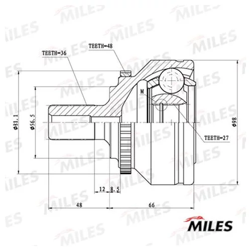  VOLVO S40 I/S60 I/S70 I/S80 I 1.6-2.5T 95-09 . +ABS GA20507