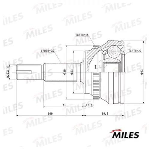  TOYOTA RAV4/CAMRY 2.4 00- +ABS GA20577 GA20577