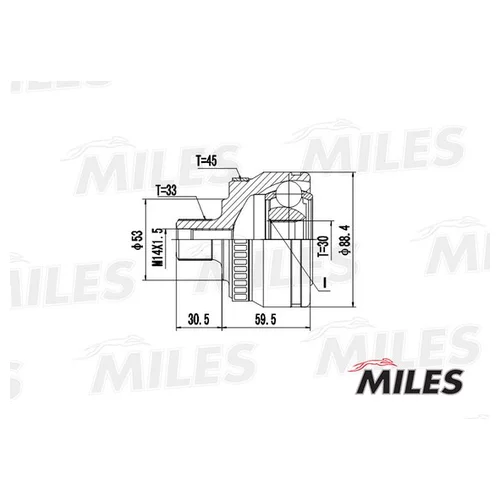   GA20521  AUDI A4 I/SKODA/VW PASSAT V 1.6-2.3 96-08 . +ABS GA20585 GA20585