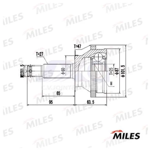  HYUNDAI SONATA EF IV / TRAJET / KIA MAGENTIS 2.0-2.7 98-08 . +ABS GA20597 GA20597