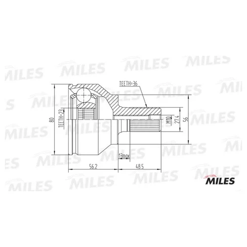   GA20107  FORD FOCUS II/C-MAX/  VOLVO 1.4-2.0TDCI . 23. GA20604 GA20604