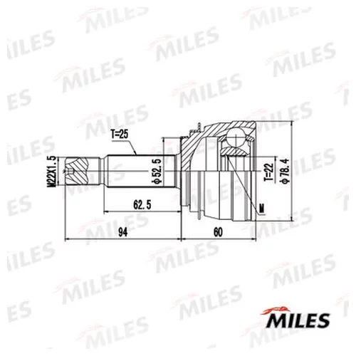  HYUNDAI SOLARIS/KIA RIO III 10- .  GA20660 GA20660