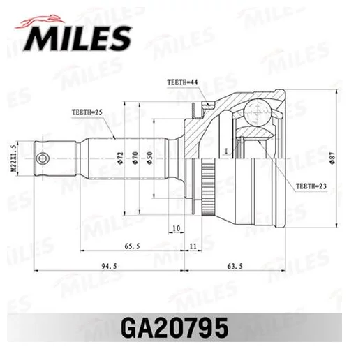  HYUNDAI MATRIX 01- 1,5 CRDI (ABS ) . GA20795 GA20795