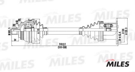    VW SHARAN/FORD GALAXY 1.8-2.8 95-06 /.   GC00131 GC00131