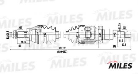    FORD FOCUS 1.4-1.8 98-04  GC02052 MILES