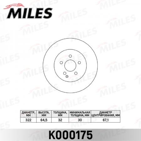   MERCEDES W204 07- / W212 09- SPORT  D=322. K000175