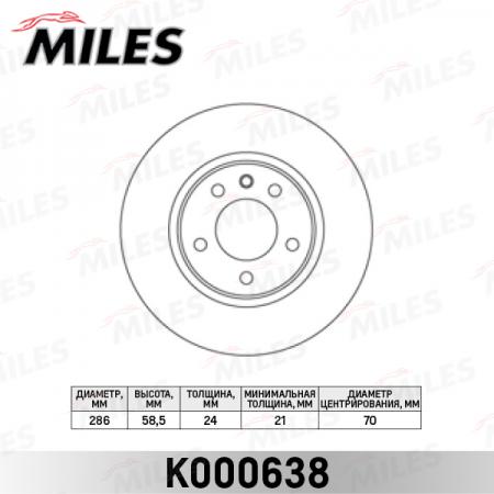   OPEL OMEGA B 2.0 94-00  D=286. K000638 K000638