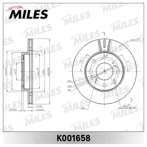   HONDA JAZZ 02-  D=231. K001658 K001658