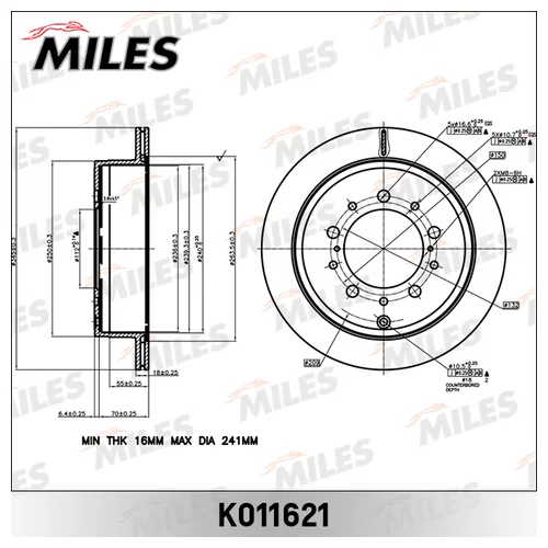   TOYOTA LAND CRUISER J200 4.5D / 4.7 07- / LEXUS LX570 08-  K011621