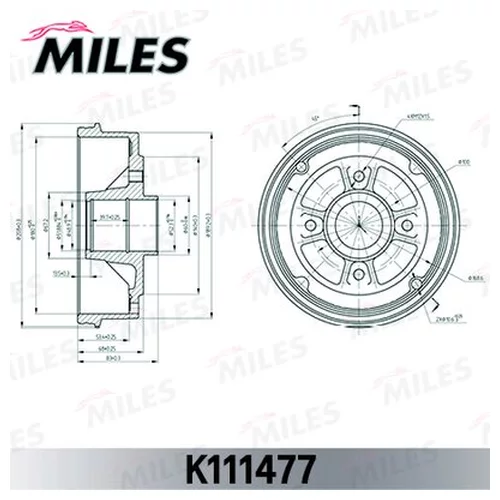   RENAULT LOGAN/CLIO/MEGANE (D180MM) (TRW DB4245B) K111477 K111477