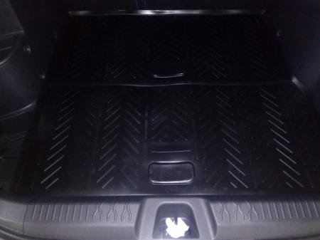 Коврик в багажник Lada Vesta SW (2017->) полиуретан, черный с фальшполом