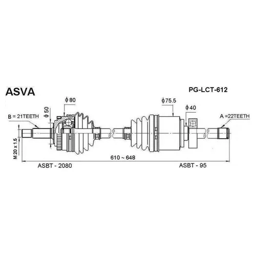     21X647X22 PG-LCT-612 Asva