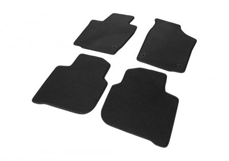 Коврики салона EVA, AutoFlex, Standard, для Skoda Rapid лифтбек 2013-2020 2020- / Volkswagen Polo VI лифтбек 2020-, цвет черный