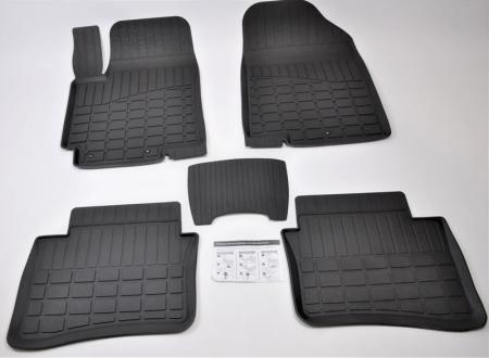 коврики в салон резиновыеKia Rio седан III UB 2011- с крепежом (Литьевые ковры серия Premium)