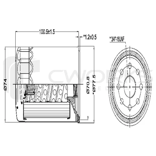   CWORKS TOYOTA (9091520004) LS 1989 - 1994 B110G0085