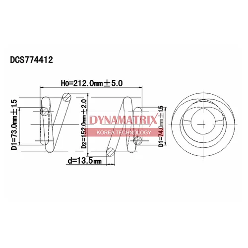   (13.5?77/152?215?5.5) DCS774412 DYNAMATRIX-KOREA