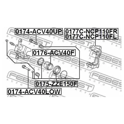     TOYOTA COROLLA E15 0177C-NCP110FR 0177C-NCP110FR