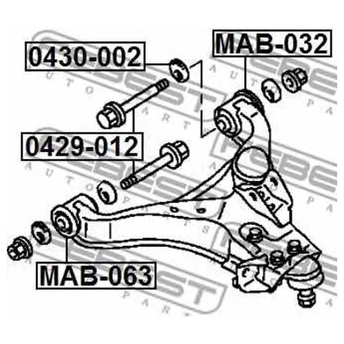    MITSUBISHI PAJERO IV / MONTERO V87W / V97W 2006- 0429-012 0429012